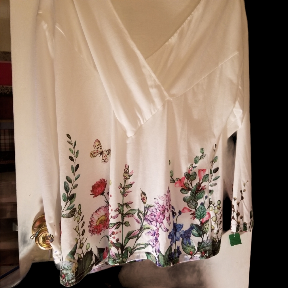 Misslook Wrap top look 3/4 sleeve